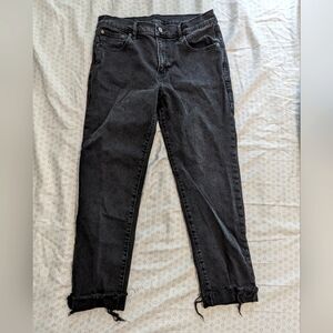 Gap Girlfriend mid rise black jeans